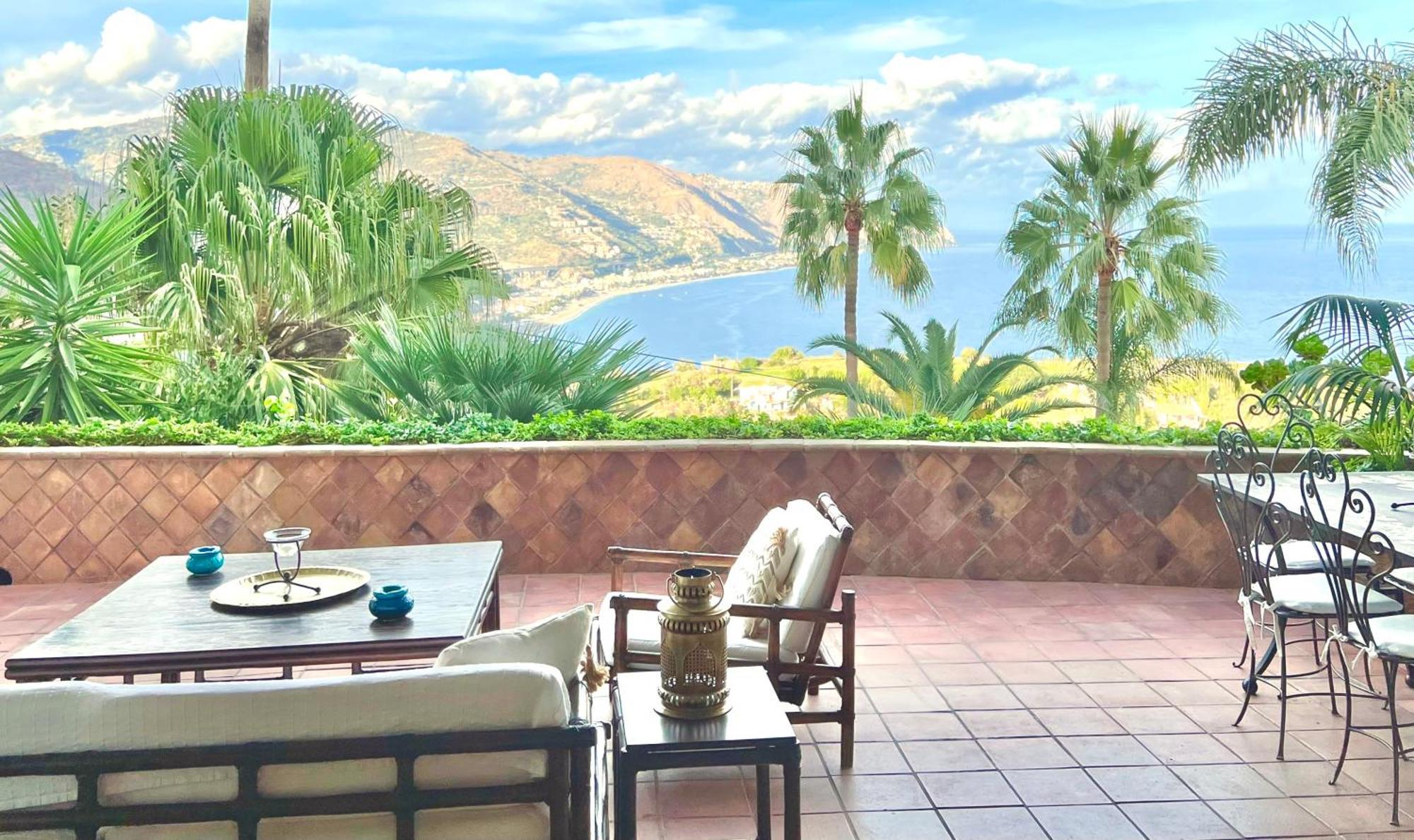 Villa Lou Taormina Private Villa With Panoramic Sea View Pool Kültér fotó
