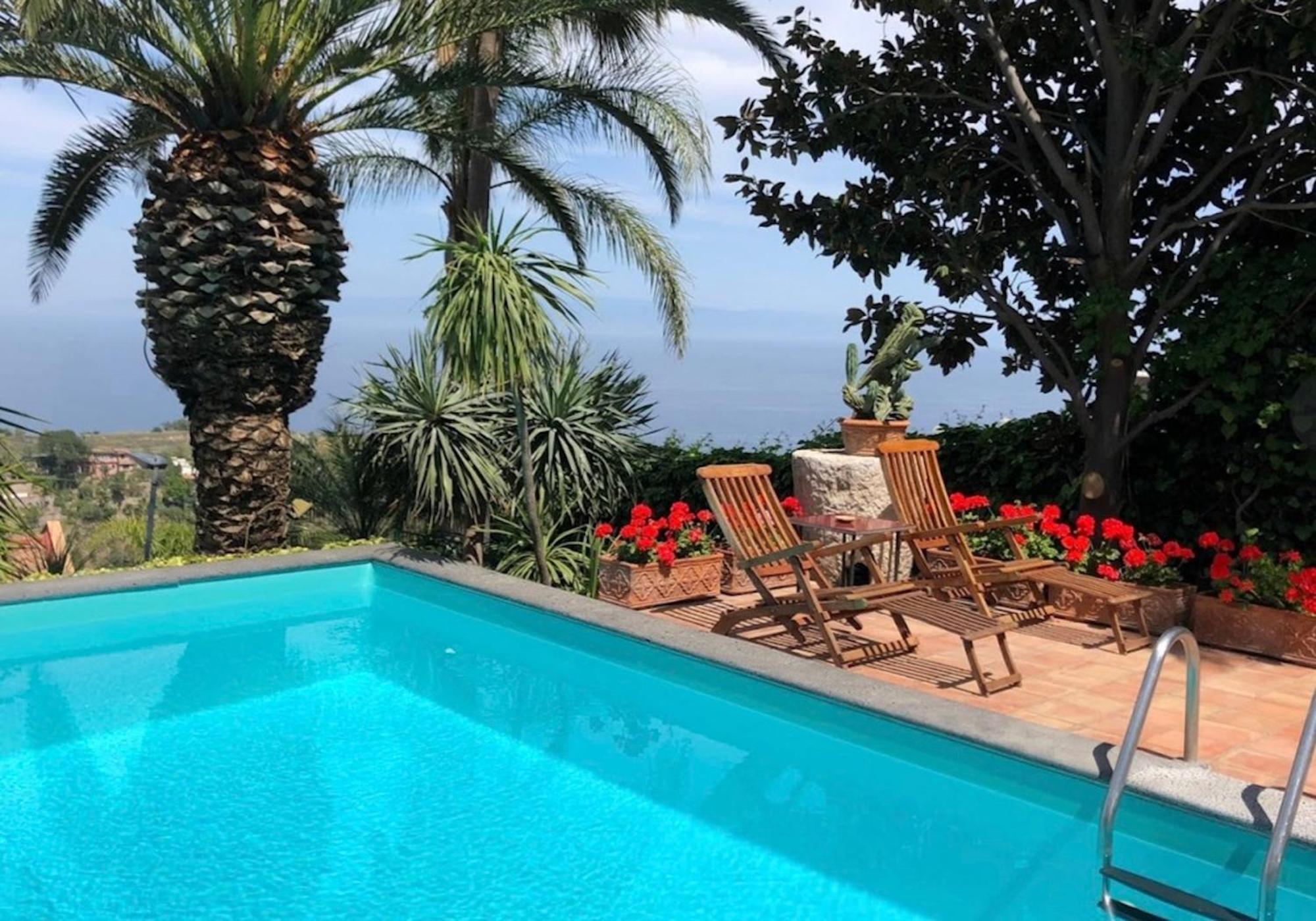 Villa Lou Taormina Private Villa With Panoramic Sea View Pool Kültér fotó