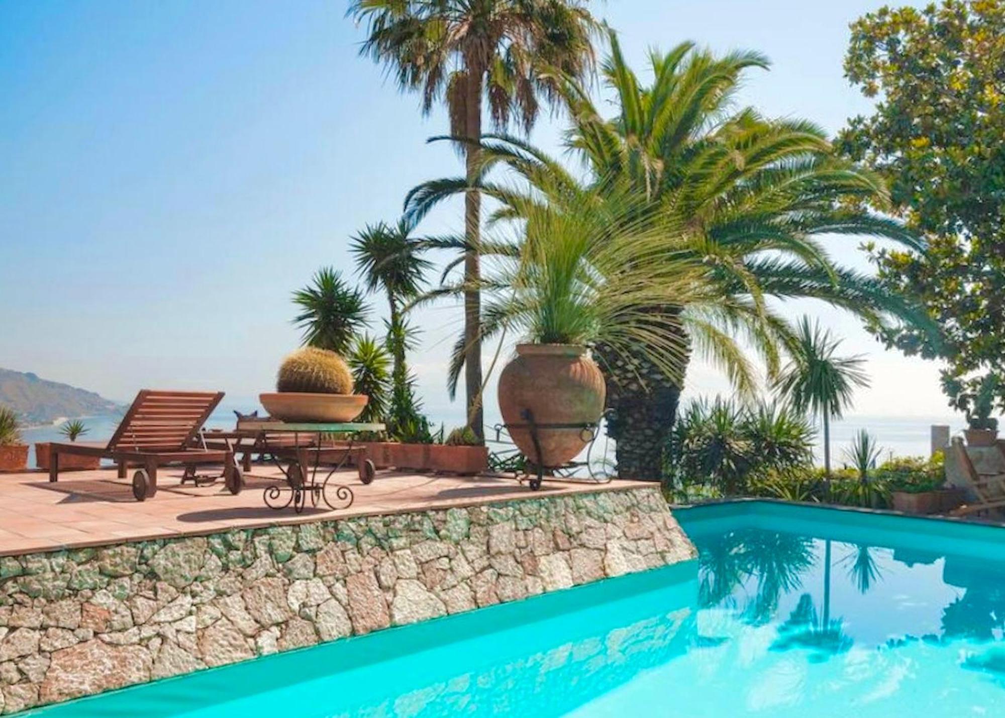 Villa Lou Taormina Private Villa With Panoramic Sea View Pool Kültér fotó